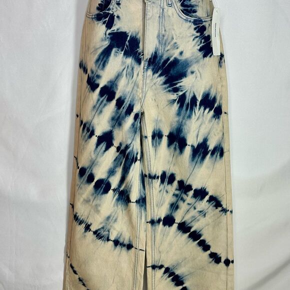 Urban Outfitters Bleach Tie Dye BDG High & Wide Jeans NWT Size 26 - Picture 5 of 16